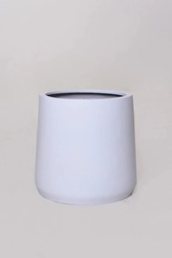 Kvetináč VEKRA, výška 40 cm, sklolaminát, biely