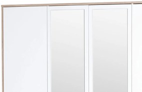 Šatní skříň Milo 02 187 cm dub sonoma/bílá