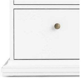 Biela vysoká komoda 96x140 cm Paris – Tvilum