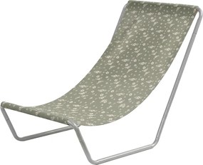 Skladacie plážové lehátko SAND FLOWERS, zelené