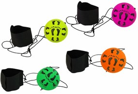 Lean Toys Gumené loptičky na elastickej šnúrke - 6 cm farebné