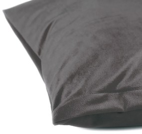 Biante Zamatová obliečka na vankúš Velvet Prémium SVP-017 Tmavo sivá 30 x 50 cm