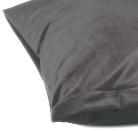 Biante Zamatová obliečka na vankúš Velvet Prémium SVP-017 Tmavo sivá 50 x 70 cm