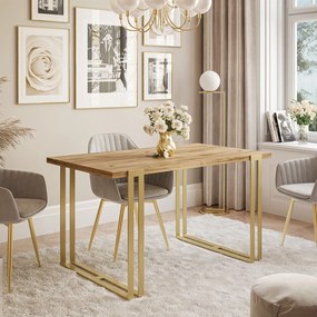 Jedálensky rozkladací stôl KALEN zlatý remeselný dub Rozmer stola: 160/260x90cm