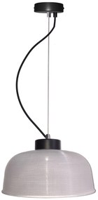 CLX Závesné retro osvetlenie FROSINONE, 1xE27, 40W, 26,5 cm, okrúhle, čierne