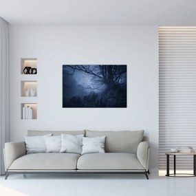 Obraz temného lesa (90x60 cm)
