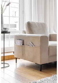 Béžové menčestrové kreslo Lofty Lilly – Miuform