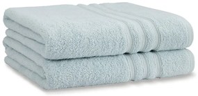 Svetlomodré froté bavlnené osušky v súprave 2 ks 90x140 cm Zero Twist – Catherine Lansfield