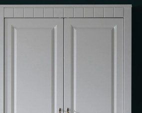 Šatníková skriňa 2-dverová Atik, biela