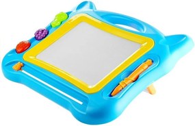 LEAN Toys Veľká magnetická tabuľa na kreslenie s pečiatkami 2v1
