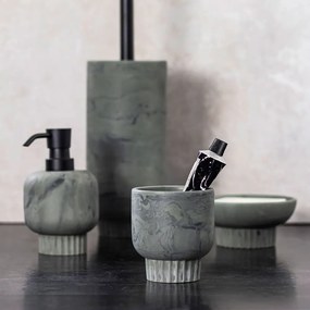 Zelený kamenný téglik na zubné kefky Attitude – Mette Ditmer Denmark