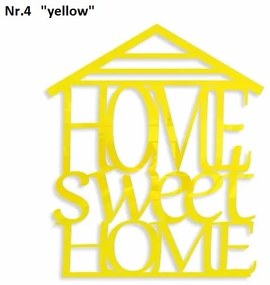 Home sweet home dekoračný nápis na stenu čierna
