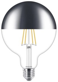 LED Stmievateľná žiarovka so zrkadlovým vrchlíkom Philips G125 E27/7,2W/230V 2700K
