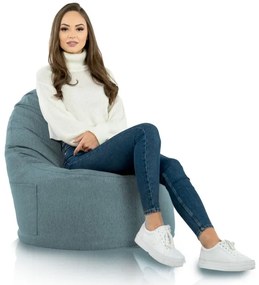 Kreslo melanž Porto tyrkysové