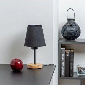 Brilagi - Stolná lampa NUBILA WOOD 1xE27/25W/230V dub/čierna