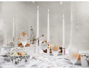 Biely keramický vianočný svietnik Kähler Design Hammershøi, výška 12 cm