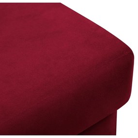 Červená zamatová podnožka Kyoto – Cosmopolitan Design