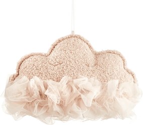 Závesná dekorácia obláčik púdrovo ružová 35x26x14cm