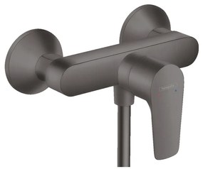 Hansgrohe Talis E, nástenná páková sprchová batéria, kefovaná čierna chrómová, HAN-71760340