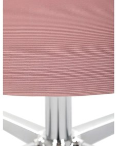 Kancelárska otočná stolička ROSE — sieť / látka, ružová
