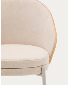 Krémová/v prírodnej farbe jedálenská stolička Eamy – Kave Home