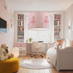 Detský luster CANDY 1xE27/40W/230V ružový