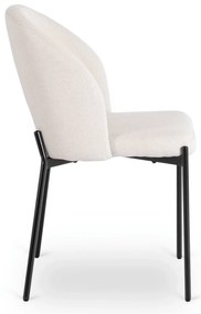 PROXIMA.store - Čalúnená glamour stolička BROS FARBA: béžová, FARBA NÔH: čierna