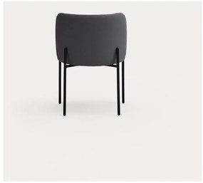 Tmavosivé čalúnené jedálenské kreslá v súprave 2 ks Mogi – Teulat