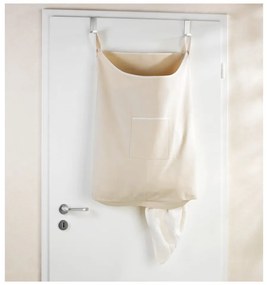 Béžový závesný kôš na bielizeň Wenko Door Laundry, 65 l
