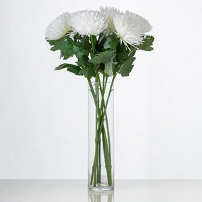 Umelá chryzantéma XL FRANCESKA biela. Cena je uvedená za 1 kus.