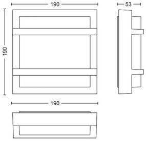 Philips - LED Vonkajšie nástenné svietidlo PETRONIA LED/3,8W/230V IP44