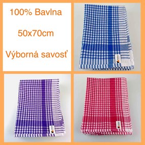 Kuchynské bavlnené utierky mix farieb 50x70cm 10ks