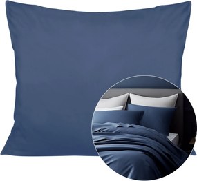 SATÉNOVÁ DEKORAČNÁ OBLIEČKA NA VAKÚŠ SATYNLOVE 40X60 CM TMAVOMODRÁ