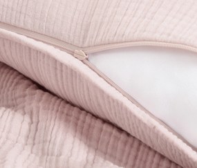Mušelínová posteľná bielizeň, ružová, štandardná veľkosť