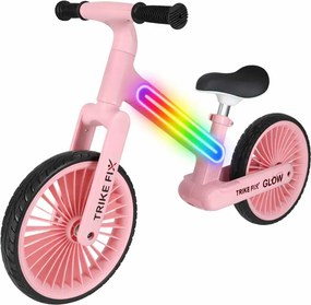 KIK Trike Fix Glow LED detské odrážadlo, ružové, 12″