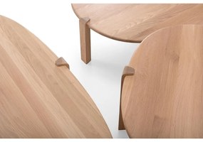 Konferenčný stolík z dubového dreva v prírodnej farbe 80x150 cm Kulin – Gazzda