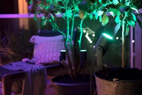 PHILIPS HUE Záhradné bodové LED stmievateľné svietidlo HUE LILY s funkciou RGB, 8W, teplá biela-studená biela, I