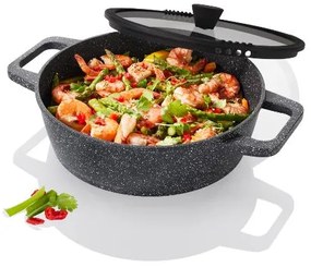 Livarno home Hrniec s pokrievkou, 28 cm (vzhľad žuly)  (100383587)