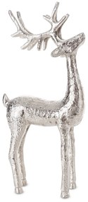 VIANOČNÁ DEKORAČNÁ FIGÚRKA DEER 39CM STRIEBORNÁ