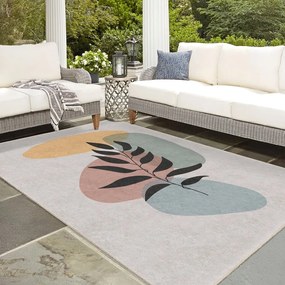 Krémový prateľný koberec 80x150 cm Illustrated Autumn – Mila Home