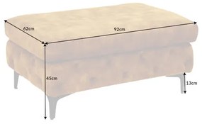 Taburetka 41299 Modern Barock Zamat Žltá  - Komfort-nábytok