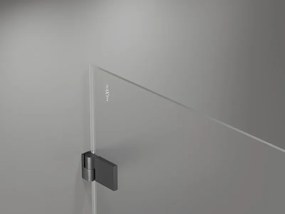 Mexen Lunar-B L sklápací sprchový kút ľavý 85 x 80 cm, číre sklo, brúsený grafit, 832L-085-080-66-00-L