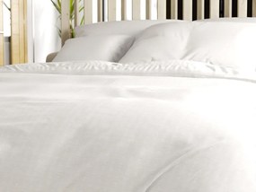 Bavlnené obliečky s krepovou úpravou LUXERA biele hotelová kapsa II. akosť Rozmer obliečky: 70 x 90 cm | 140 x 200 cm
