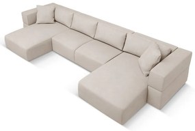 Béžová rohová pohovka do "U" Esther - Milo Casa