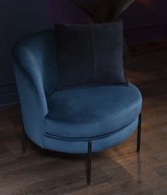 Zelené zamatové okrúhle kreslo Lounge chair Jammy Green - 71*67*66cm