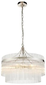 Endon 104112 - Luster na reťazi MARIETTA 5xE14/7W/230V lesklý chróm/číre sklo