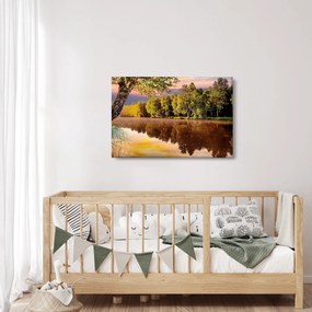 Obraz - Za riekou (90x60 cm)