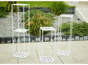STOJAN NA KVETINÁČ DOUBLE FRAME 100X24X24 CM BIELA