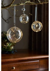 Svetelná LED dekorácia Sirius Wave Ball, Ø 13 cm