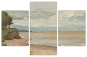 Obraz - Jean-Baptiste-Camille Corot, Beach Near Etretat, reprodukcia (90x60 cm)